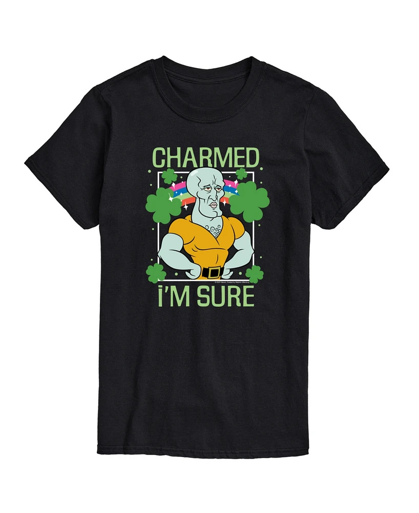Airwaves Men's SpongeBob SquarePants Charmed I'm Sure Short Sleeve T-Shirt