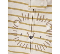 Carter's Baby Boys Cotton Lion Striped Sleep & Play Pajamas