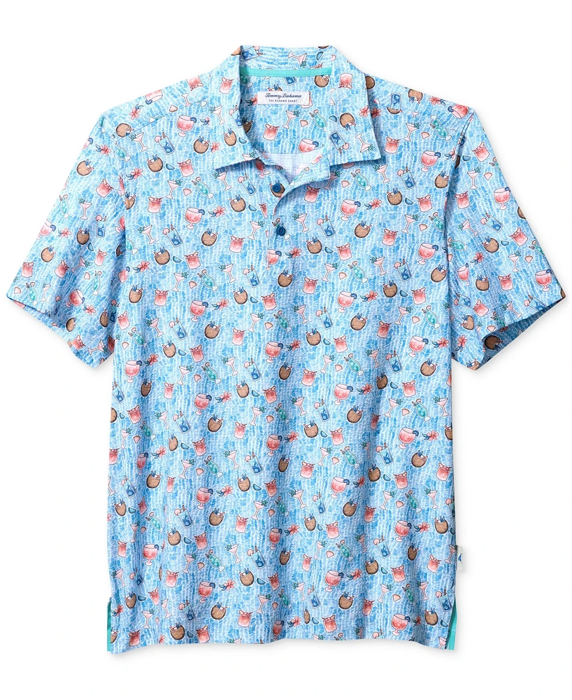 Tommy Bahama Men's Coast Coconut Cove Short Sleeve Printed Polo Shirt