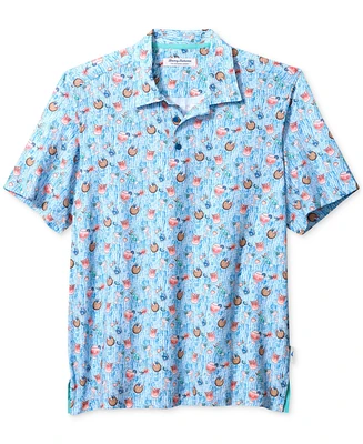 Tommy Bahama Men's Coast Coconut Cove Short Sleeve Printed Polo Shirt