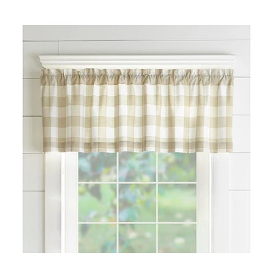 Elrene Home Fashions Farmhouse Living Buffalo Check Window Valance