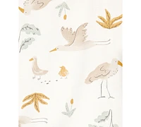 Carter's Baby Boy or Girl Striped Birds Short-Sleeve Bodysuits, 5 Pack