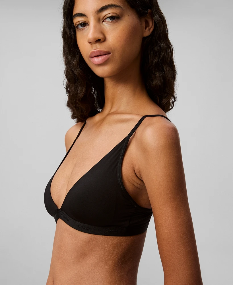 Calvin Klein Women's Form To Body Lightly Lined Triangle Bralette QF6758