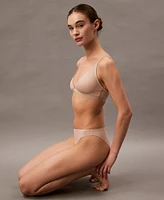 Calvin Klein Women's Form To Body Lightly Lined Triangle Bralette QF6758