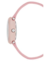Armitron Kid's Quartz Dottie Pink Silicone Watch, 30mm
