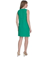 Tommy Hilfiger Women's Meadow Eyelet Sleeveless Dress