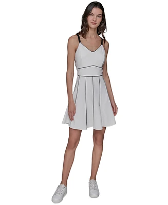 Karl Lagerfeld Paris Women's Tipped Tennis Dress