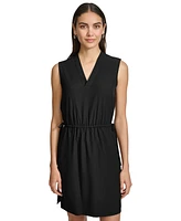 Calvin Klein Women's Elastic-Waist Commuter Dress
