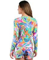 La Blanca Tropi Flage Rash Guard Board Shorts