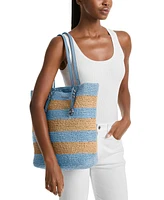 Michael Kors Quinn Large North South Woven Tote