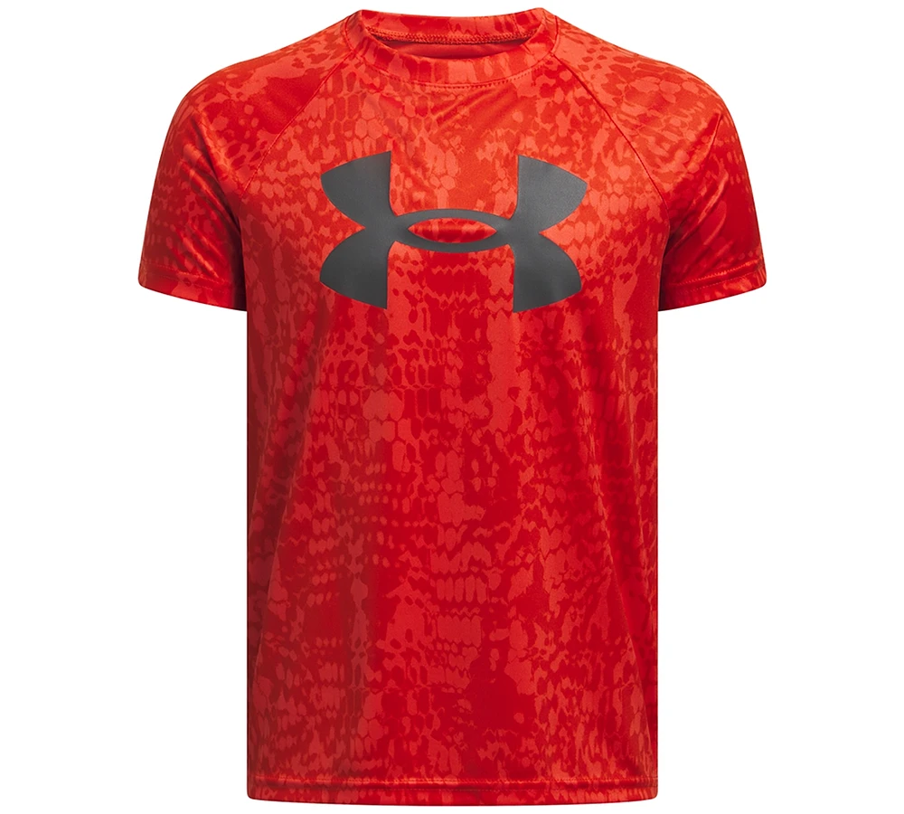 Under Armour Big Boys Tech Logo Printed Short Sleeve T-shirt