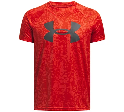 Under Armour Big Boys Tech Logo Printed Short Sleeve T-shirt