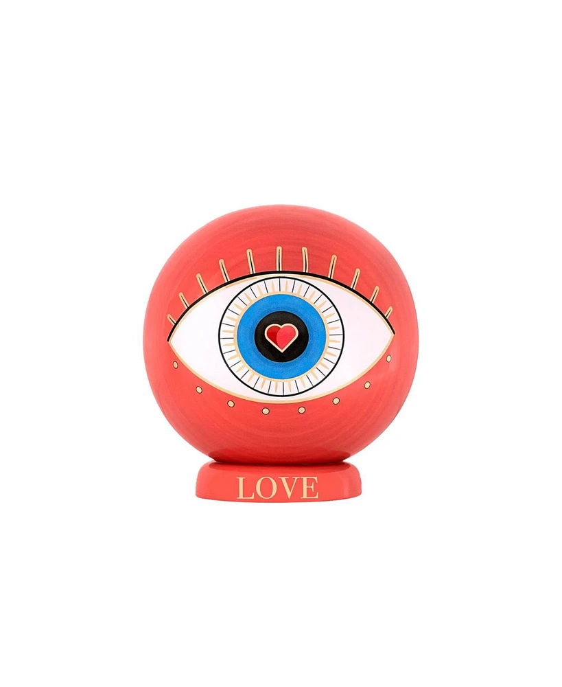 Power of Love - Evil Eye Heart Statue