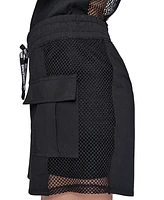 Karl Lagerfeld Paris Women's Mesh-Trim Cargo Shorts