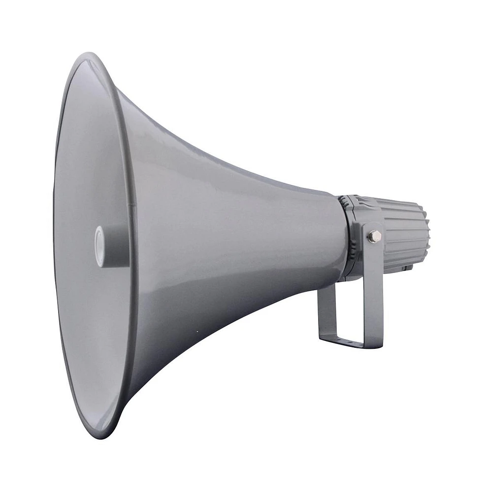 Pyle PHSP16 16" Indoor/Outdoor 80 Watt Pa Horn Speaker with 70-100V Transformer, Grey