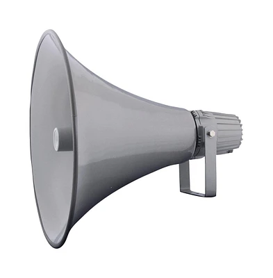 Pyle PHSP16 16" Indoor/Outdoor 80 Watt Pa Horn Speaker with 70-100V Transformer, Grey