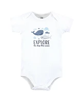 Hudson Baby Boys Cotton Bodysuits, Sea Friends, Preemie