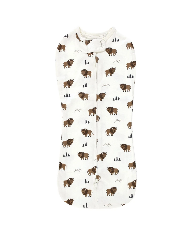 Hudson Baby Baby Boys Hudson Unisex Newborn Sleep Pod, Wild Buffalo, 0-2 Months