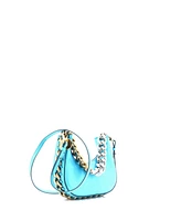 Pre-Owned Stella McCartney Mini Frayme Zipped Hobo Bag Faux Leather