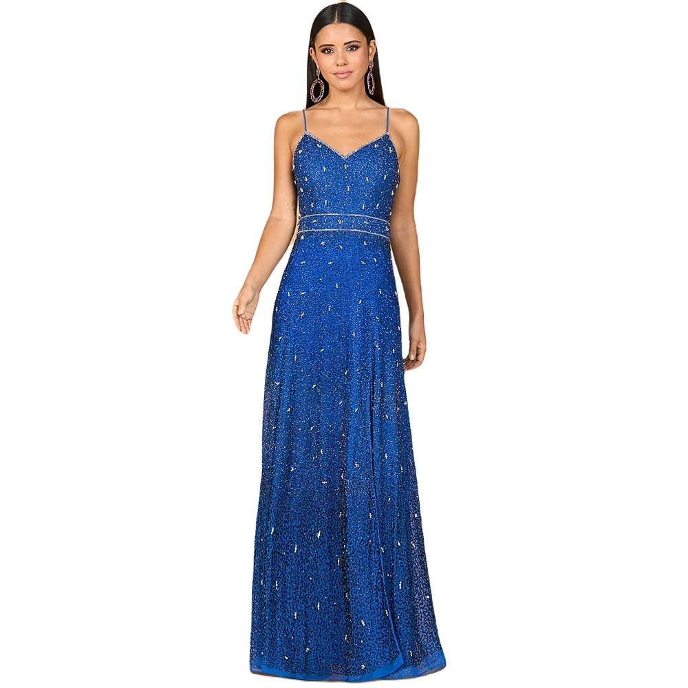 Lara Women's Ombre Beaded Gown - Outlet