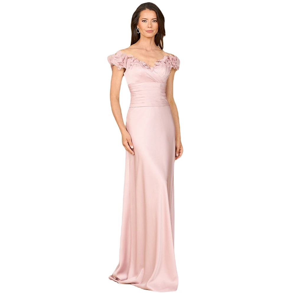 Lara Women's Off Shoulder Satin Gown