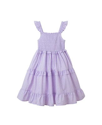 Andy & Evan Big Girls Toddler/Child Ditsy Floral Print Ruffle Tiered Dress