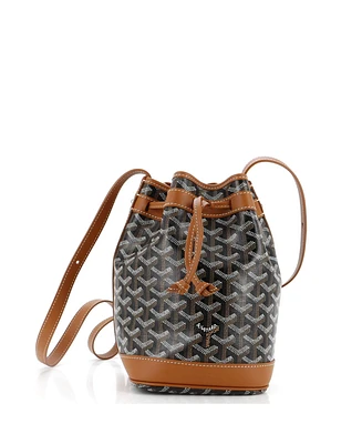 Pre-Owned Goyard Pm Petit Flot Bucket Bag Coated Canvas