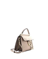 Pre-Owned Chloe Small Faye Top Handle Bag Leather