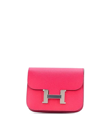 Pre-Owned Hermes Constance Slim Wallet Epsom