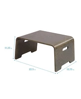 ECR4Kids Bentwood Lap Desk with Handles, Grey Wash