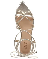 I.n.c. International Concepts Women's Kharmaa Lace-up Flat Sandals, Exclusively at Macy's