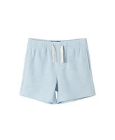 Andy & Evan Toddler Boys Toddler/Child Lt Blue Textured Polo and Shorts Set