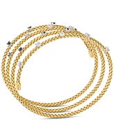 Le Vian Chocolatier Chocolate Diamond & Vanilla Diamond Wrap Bracelet (3/4 ct. t.w.) in 14k Two-Tone Gold