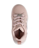 Bebe Toddler Girls Heart Lace with Court Sneakers