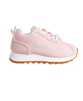 Bebe Toddler Girls Lace Charms Metallic Logo Shoe