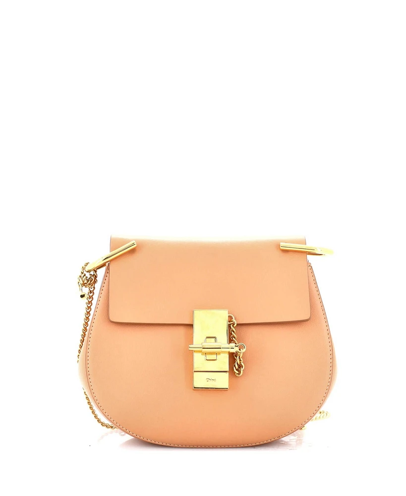 Pre-Owned Chloe Mini Drew Crossbody Bag Leather