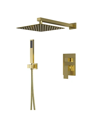 10 Inch Square Bathroom Shower Combo Set