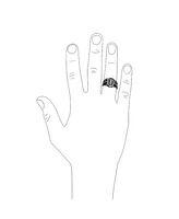 Bling Jewelry Religious Viking Shield Maltase Fleur De Lis Cross Signet Band Ring Oxidized Silver Tone Stainless Steel