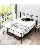 Full Size Platform Bed Frame with High Headboard-Full Size