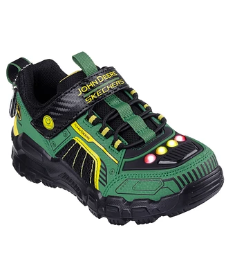 Skechers Little Boys John Deere: Adventure Track Rugged Brights Light-Up Fastening Strap Casual Sneakers from Finish Line