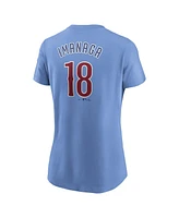 Nike Women's Shota Imanaga Baby Blue Chicago Cubs Fuse Name Number T-Shirt