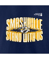 Fanatics Men's Navy Nashville Predators 2024 Stanley Cup Playoffs Slogan T-Shirt