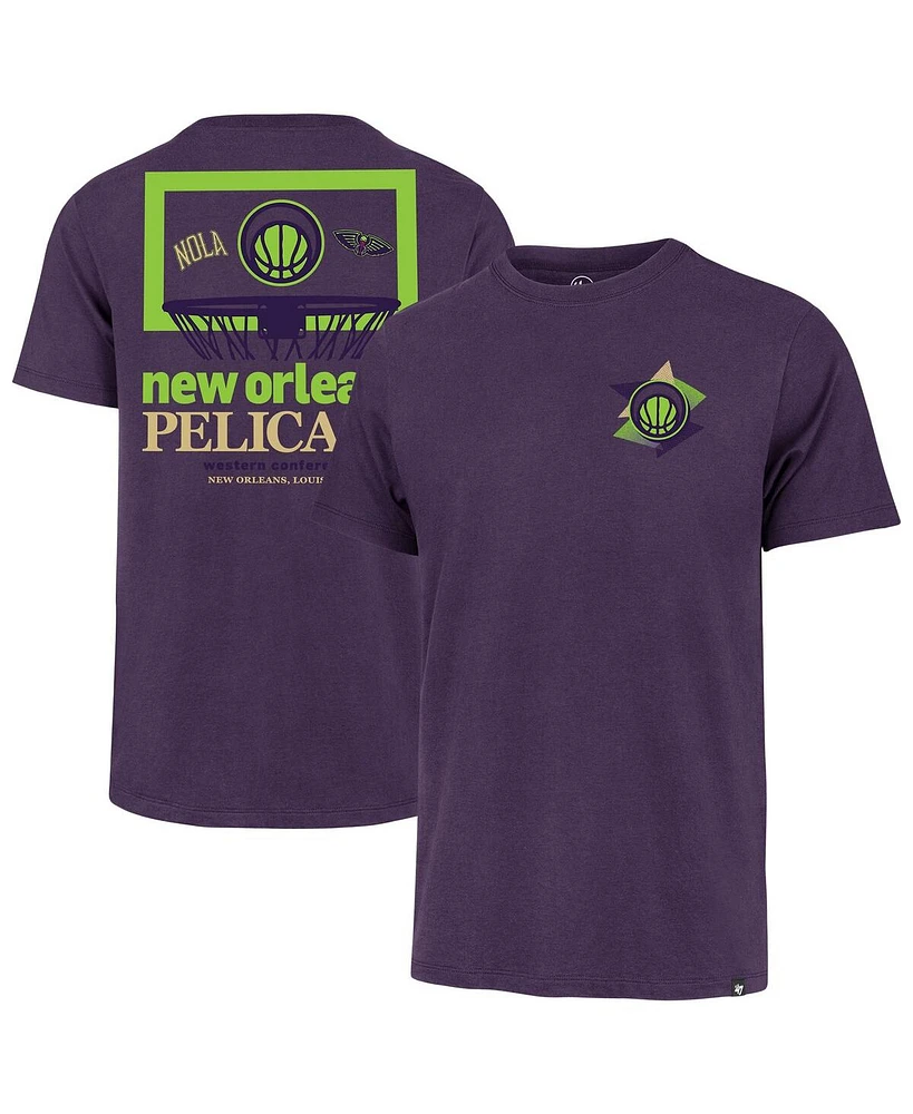 '47 Brand Men's Purple New Orleans Pelicans City Edition Backboard T-Shirt