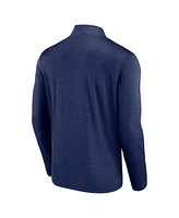 Fanatics Men's Heather Navy Boston Red Sox Head-to-Head Quarter-Zip Pullover Sweatshirt