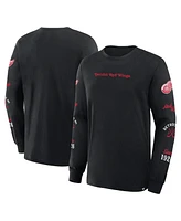 Fanatics Men's Black Detroit Red Wings Boxed Legacy Long Sleeve T-Shirt