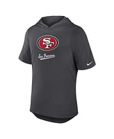 Nike Men's Anthracite San Francisco 49ers Tri-Blend Performance Hoodie T-Shirt