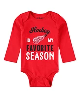 Wear by Erin Andrews Baby Boys and Girls 3-Piece Detroit Red Wings Turn Me Around Bodysuits Pants