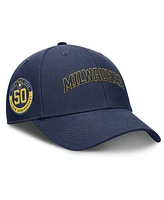 Nike Men's Navy Milwaukee Brewers Rise Gaberdine Adjustable Hat