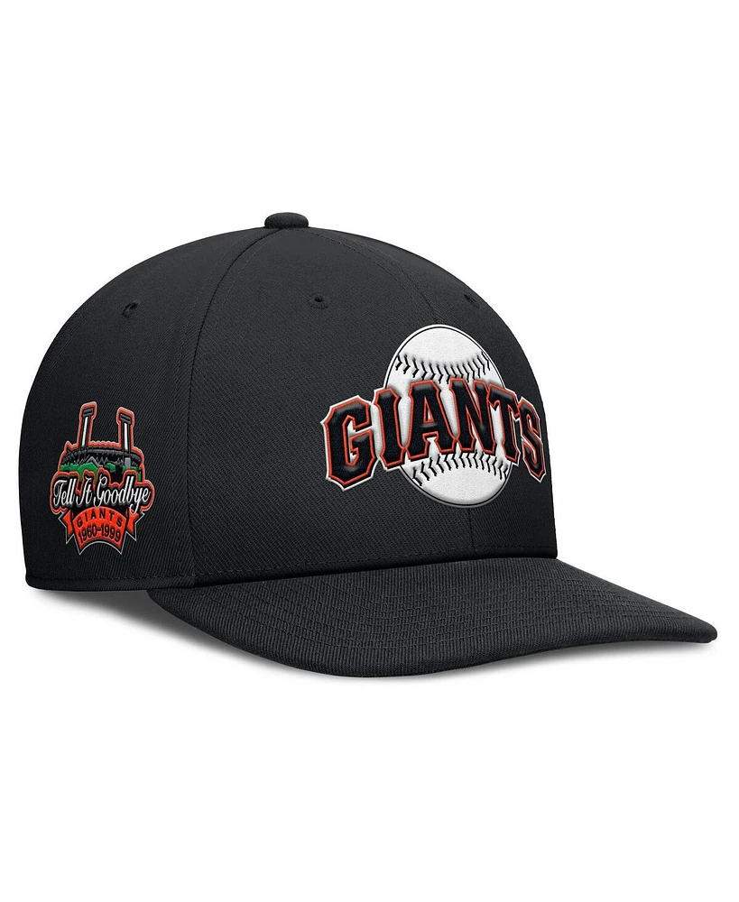 Nike Men's Black San Francisco Giants Pro Performance Snapback Hat