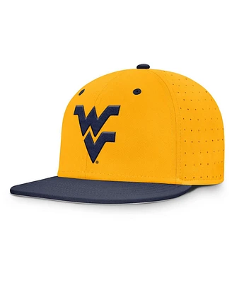Nike Men's Gold West Virginia Mountaineers On-Field Dugout True Performance Fitted Hat